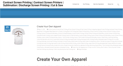 Desktop Screenshot of contractscreenprinting.biz