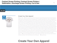 Tablet Screenshot of contractscreenprinting.biz